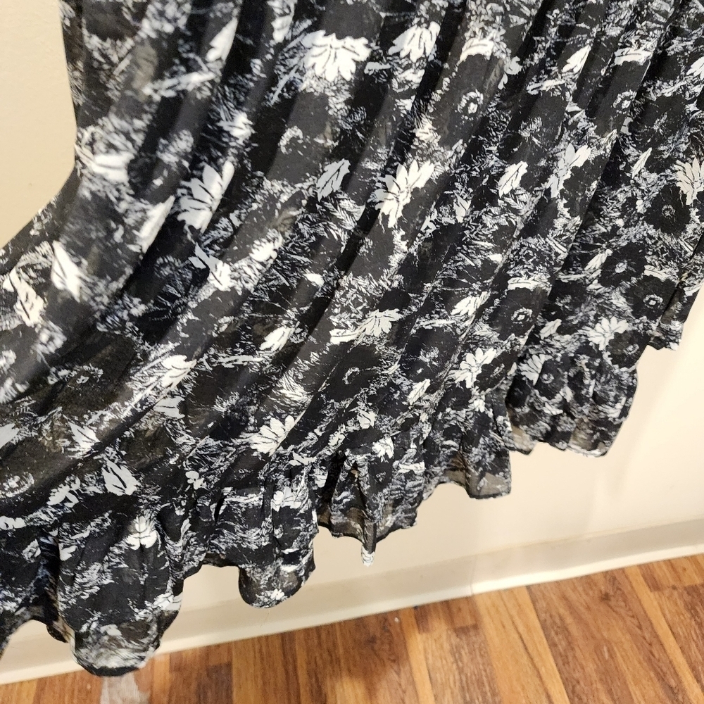Free people floral print flare light weight mini dress fits M - Picture 11 of 15